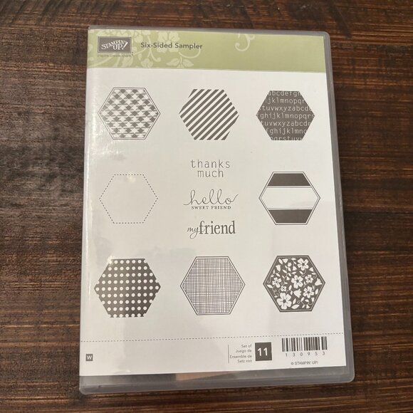 Stampin' Up Six- Sided Sampler Rubber Stamp Set ~ NIB - Picture 1 of 3